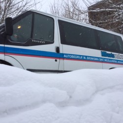 transit sneeuw